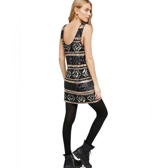 Free People | NWT | Sequin Geometric Mini Dress | XS - Picture 10 of 10